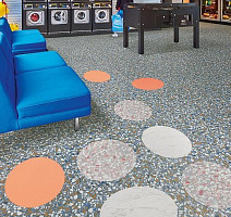 Forbo Allura Material 63550DR7 white marble circle фото 3 | FLOORDEALER